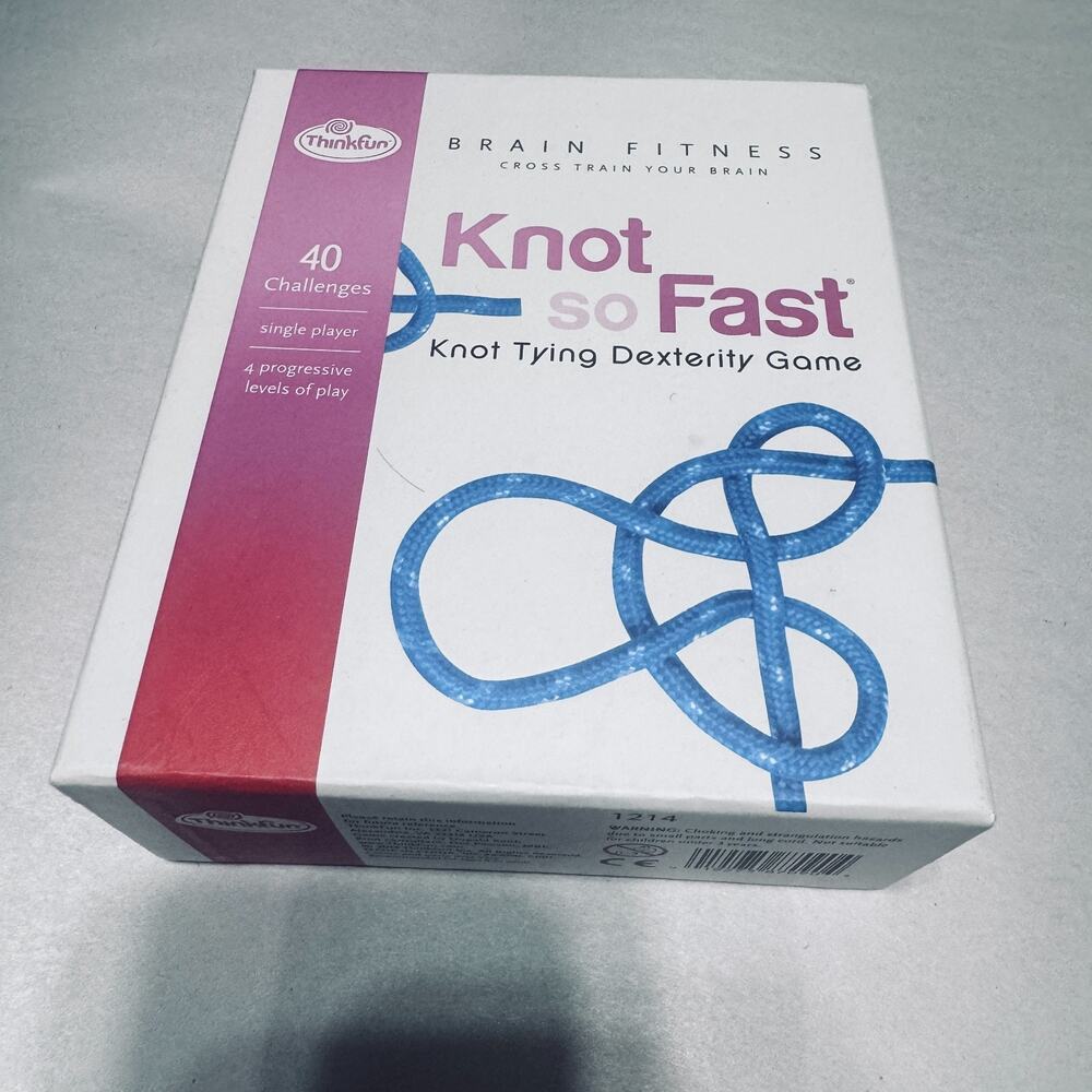 Knot So Fast Knot Tying Dexterity Game 40 Challenges (Thinkfun)